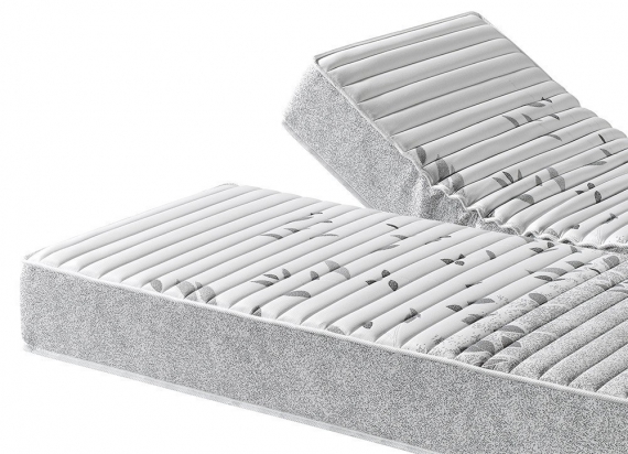 ComfyLine Matelas 1 Place 90 x 195 cm en Mousse à mémoire de Forme, Hauteur  21 cm. 7 Zones différenciées orthopédique. Revêtement Coton Frais et